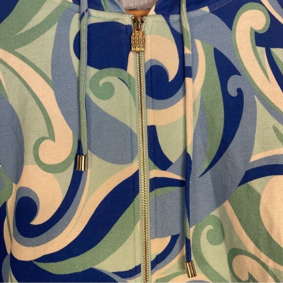 Hill House The Allie Zip Up Ocean Kaleidoscope Hooded Jacket XL NWT - Picture 5 of 9